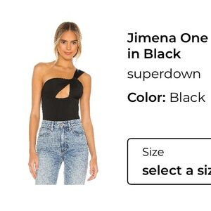 Superdown One-Shoulder Bodysuit